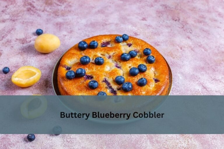 Buttery Blueberry Cobbler